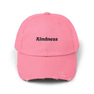 Unisex Distressed Cap - Kindness Vibe Hat for Everyday Wear