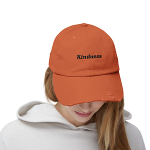 Unisex Distressed Cap - Kindness Vibe Hat for Everyday Wear