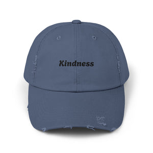 Unisex Distressed Cap - Kindness Vibe Hat for Everyday Wear