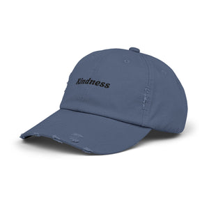 Unisex Distressed Cap - Kindness Vibe Hat for Everyday Wear