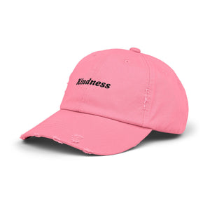 Unisex Distressed Cap - Kindness Vibe Hat for Everyday Wear