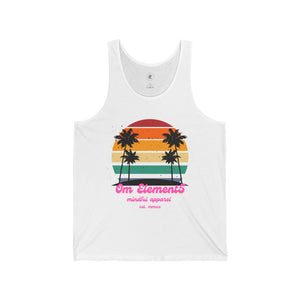 Unisex Element5 sunset eco tank in white!