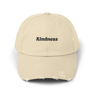 Unisex Distressed Cap - Kindness Vibe Hat for Everyday Wear