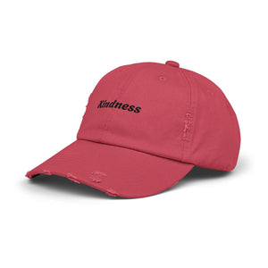 Unisex Distressed Cap - Kindness Vibe Hat for Everyday Wear