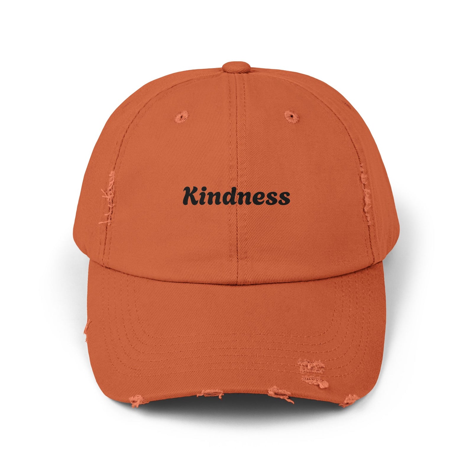 Unisex Distressed Cap - Kindness Vibe Hat for Everyday Wear