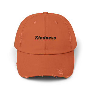 Unisex Distressed Cap - Kindness Vibe Hat for Everyday Wear