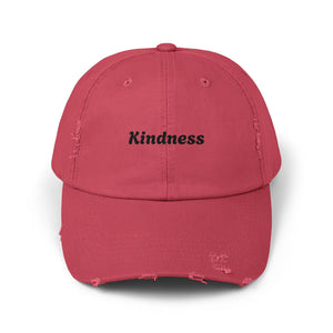 Unisex Distressed Cap - Kindness Vibe Hat for Everyday Wear