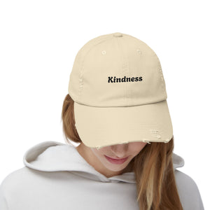 Unisex Distressed Cap - Kindness Vibe Hat for Everyday Wear