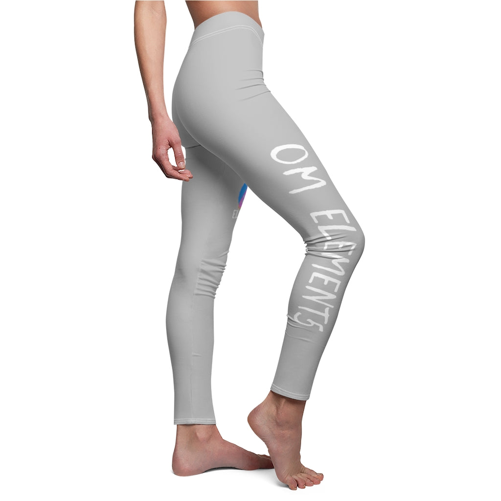 Petite Om Element5 Casual Leggings In Urban Grey