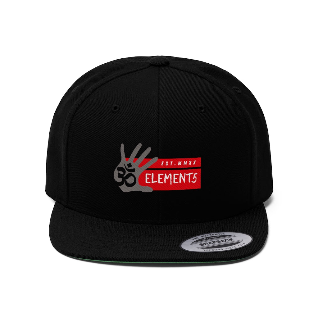 Official Om Element5 Flat Bill Snapback Hat
