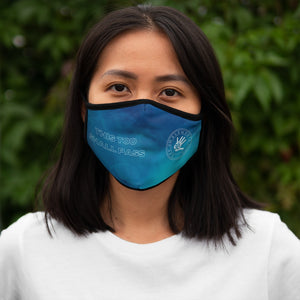 “This too Shall Pass” Aqua Blue Face Mask