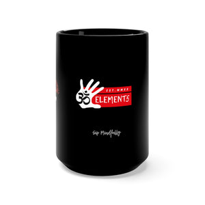Sip Mindfully Black Mug- 15oz