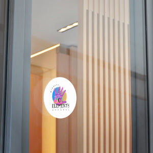 The Original  Om Element5 Round Vinyl Stickers