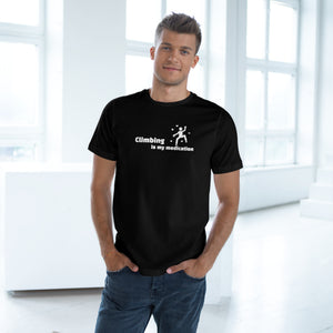 “Climbing is my Medication” Unisex Deluxe T-shirt