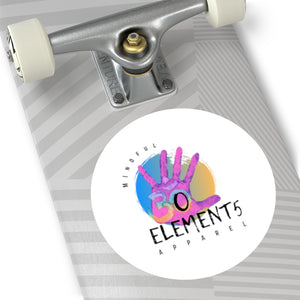 The Original  Om Element5 Round Vinyl Stickers
