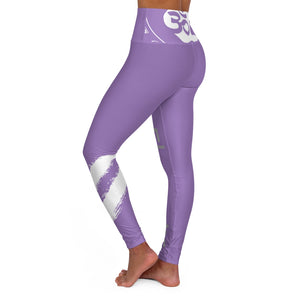 Petite Om Element5 High Waisted Yoga Leggings In Patchouli Purple
