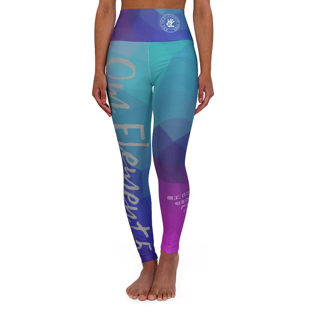 Petite Om Element5 High Waisted Color Prism Yoga Leggings