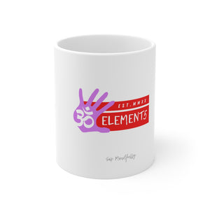 Sip Mindfully White Mug- 11oz