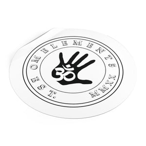 Om Emblem Round Vinyl Sticker