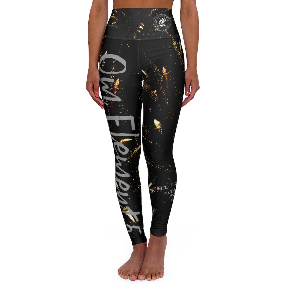 Petite Om Element5 High Waisted 'Star Stuff' Yoga Leggings