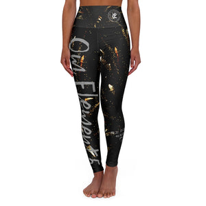 Petite Om Element5 High Waisted 'Star Stuff' Yoga Leggings
