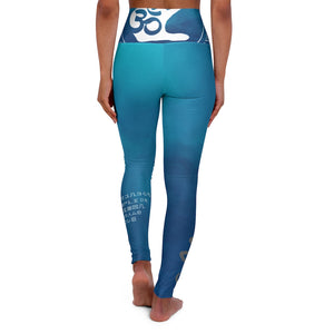 Petite Om Element5 High Waisted Ocean Yoga Leggings
