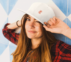 Unisex Minimalist Palm Print Snapback Hat