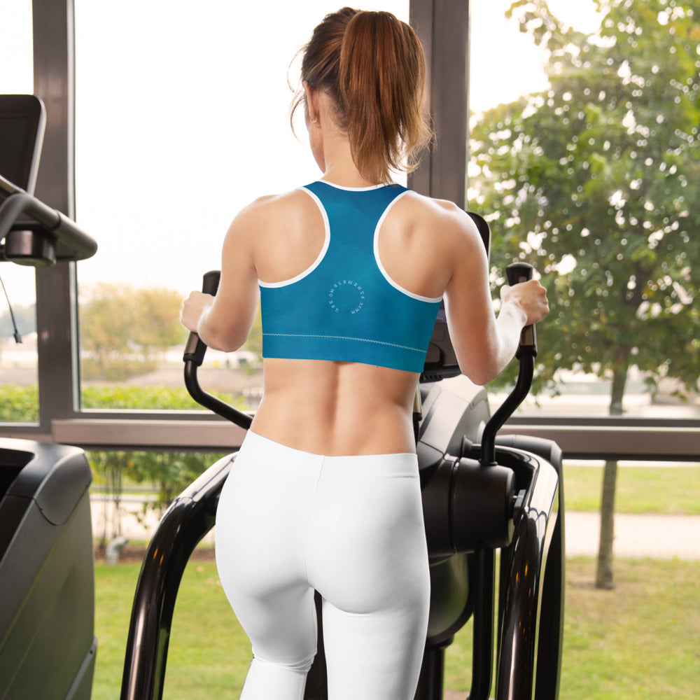Element5 Padded Sports Bra in Ocean Blue