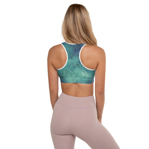 Element5 Padded Sports Bra in Marble Green