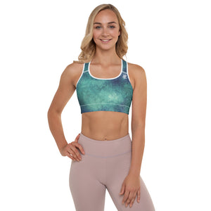Element5 Padded Sports Bra in Marble Green