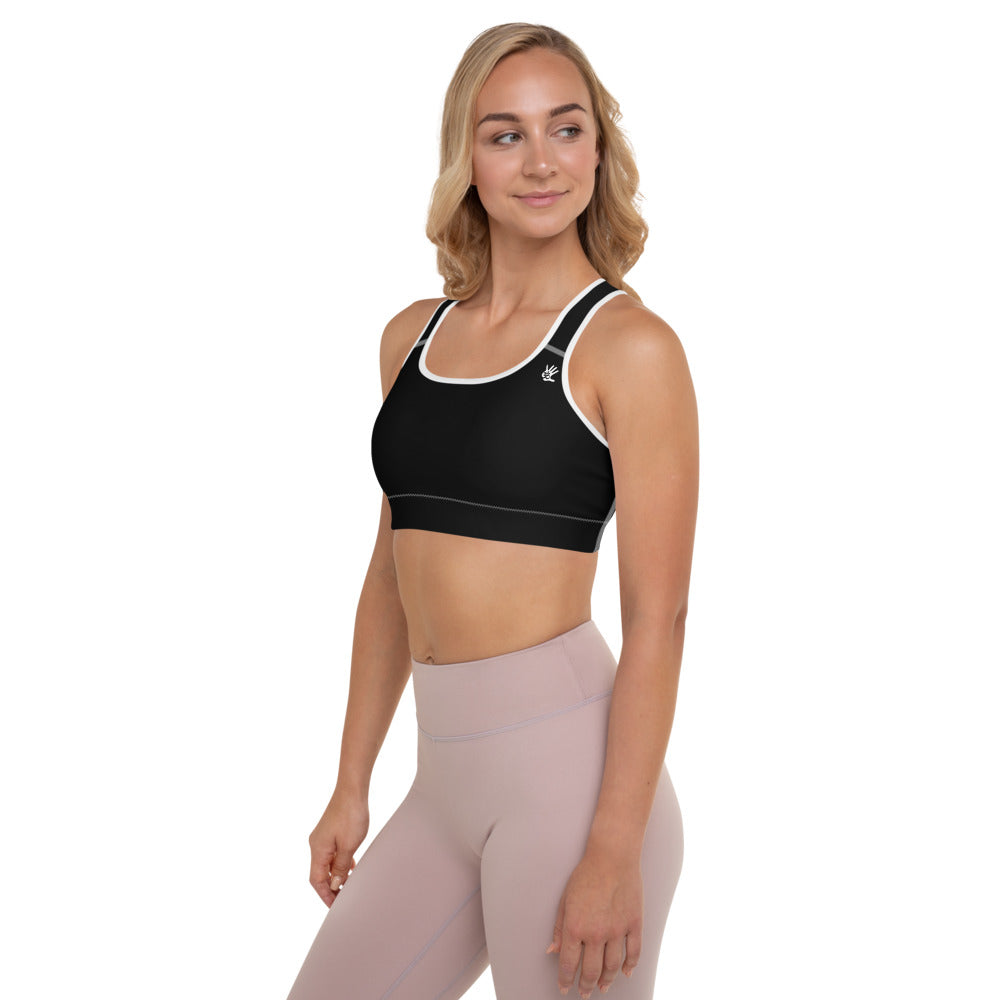 Element5 Padded Sports Bra in Pure Black