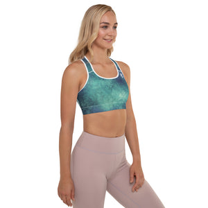 Element5 Padded Sports Bra in Marble Green