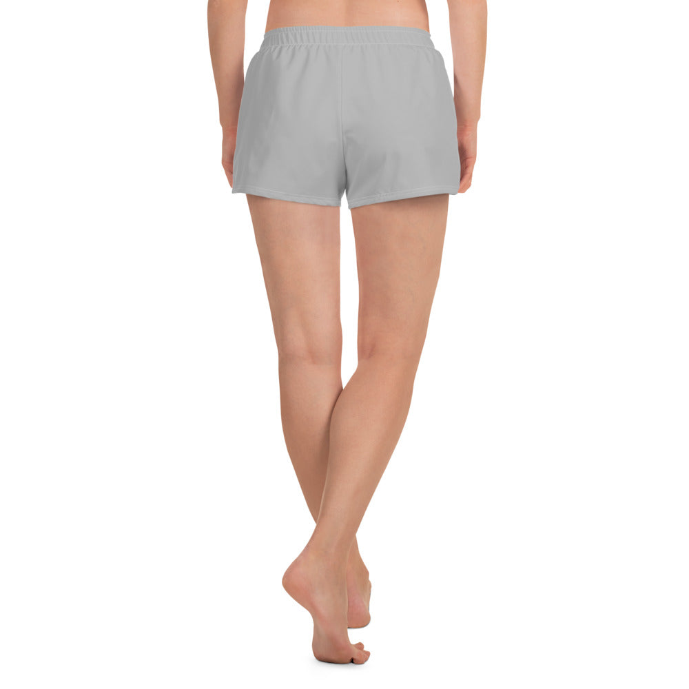 Om Emblem Women's Athletic Shorts in Urban Grey