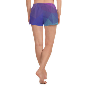 Om Emblem Women's Prism Colors Athletic Shorts