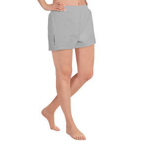Om Emblem Women's Athletic Shorts in Urban Grey