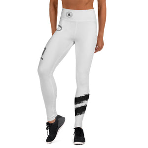 Om Element5 High Waisted Yoga Leggings In Element5 White