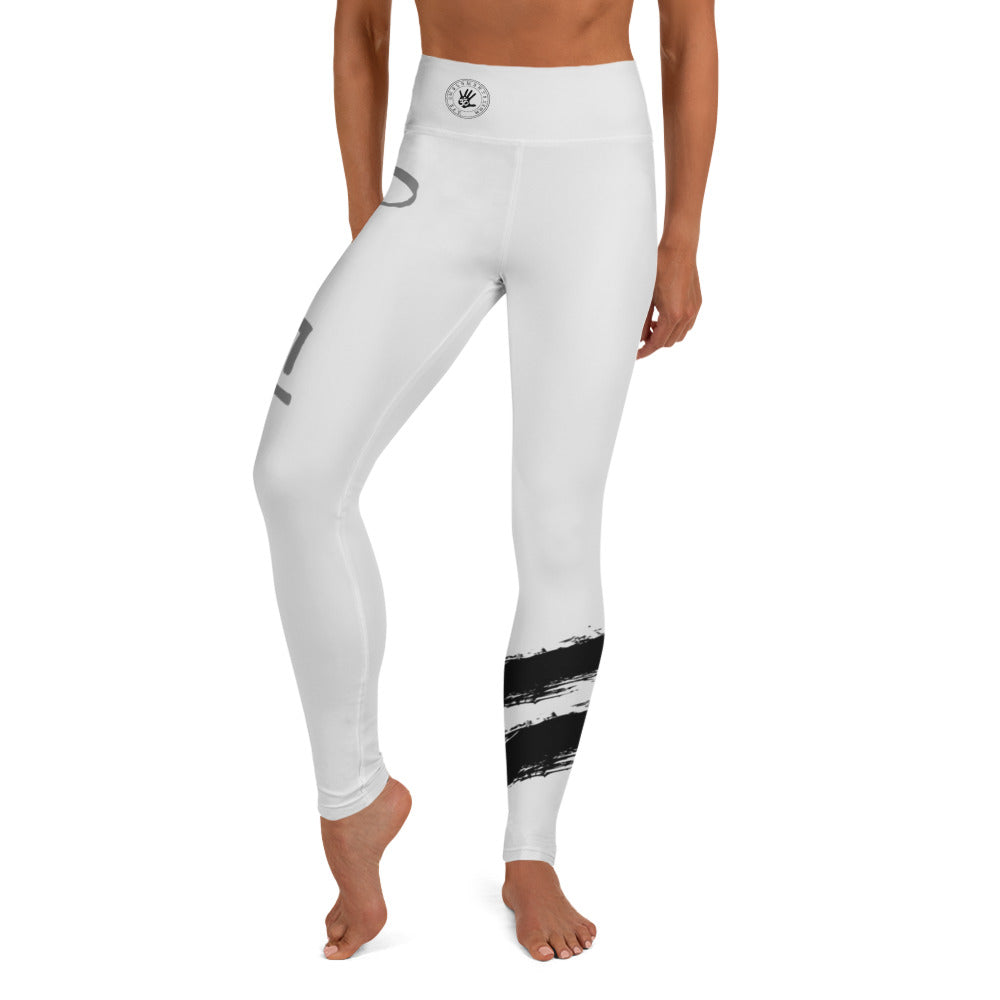 Om Element5 High Waisted Yoga Leggings In Element5 White