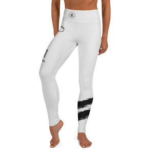 Om Element5 High Waisted Yoga Leggings In Element5 White