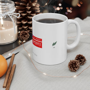 Sip Mindfully White Mug- 11oz