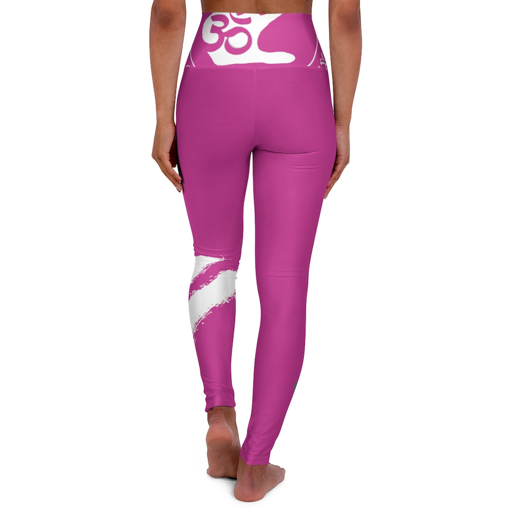 Petite Om Element5 High Waisted Yoga Leggings In Lotus Pink