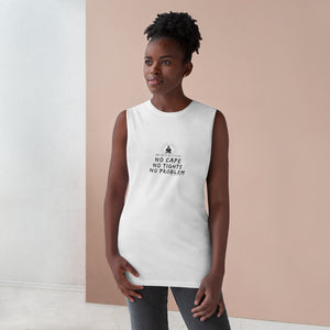 Unisex “No Cape Superhero" sleeveless tee