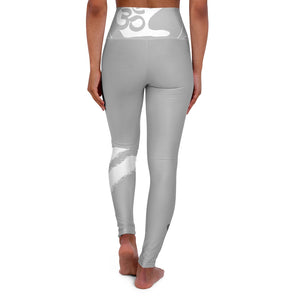 Petite Om Element5 High Waisted Yoga Leggings In Urban Grey