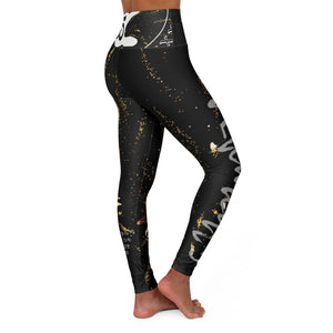 Petite Om Element5 High Waisted 'Star Stuff' Yoga Leggings