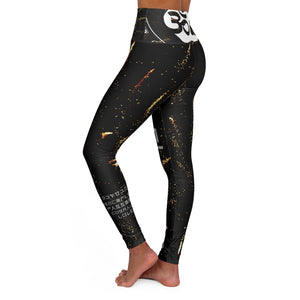 Petite Om Element5 High Waisted 'Star Stuff' Yoga Leggings