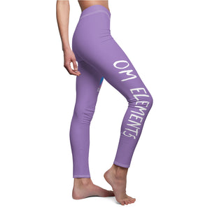 Petite Om Element5 Casual Leggings In Patchouli Purple