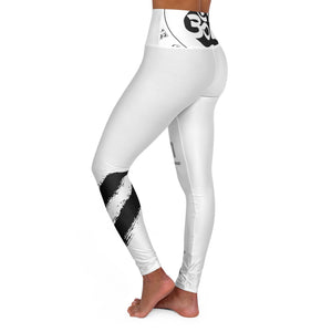 Petite Om Element5 High Waisted Yoga Leggings In Element White