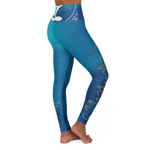 Petite Om Element5 High Waisted Ocean Yoga Leggings