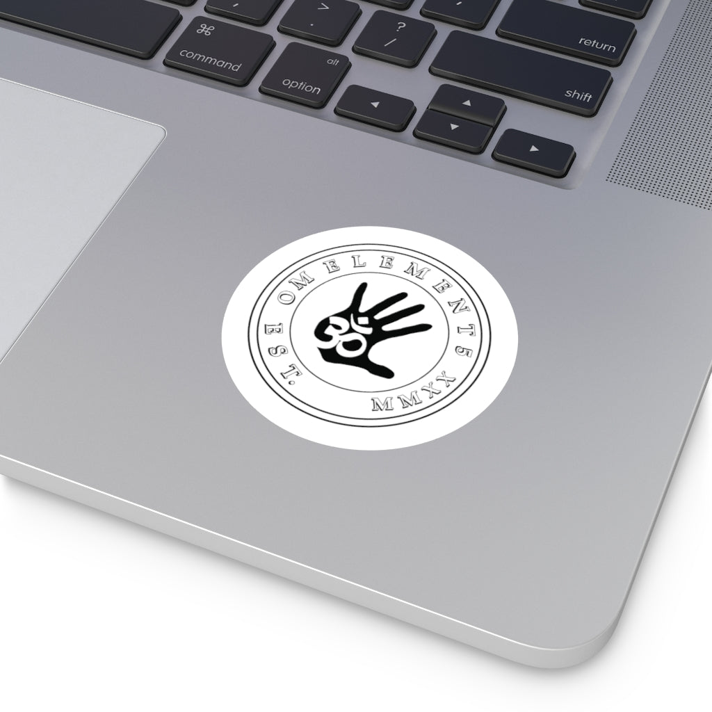 Om Emblem Round Vinyl Sticker