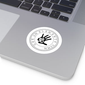 Om Emblem Round Vinyl Sticker