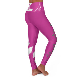 Petite Om Element5 High Waisted Yoga Leggings In Lotus Pink
